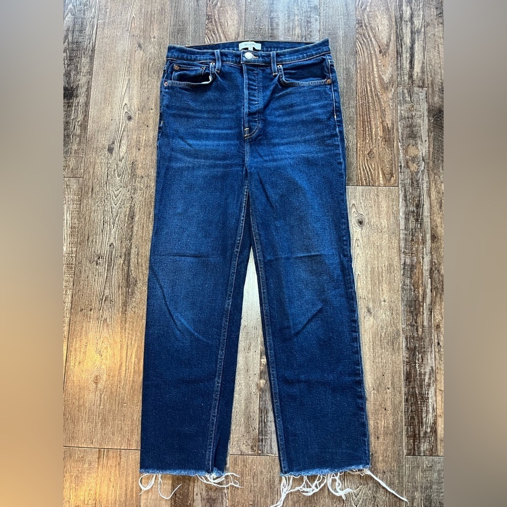 REDONE 70’s Ultra High Rise Stove Pipe Straight Leg Jeans in Barely Worn Size 29 - Picture 2 of 8